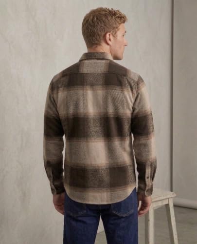 Image of DEEMOON Men's Premium Cotton Flannel Checkered Shirt | Full Sleeve Plaid Casual Button-Down Shirt | Soft Brushed Winter & Autumn Regular Fit, Office & Travel (Available in Plus Size)