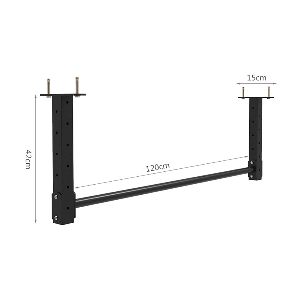 Amazon.co.jp: SHIQI 黒のプルアップバー壁に取り付けられた鋼製懸垂