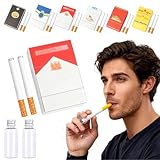 Bubble Cigarettes That Blow Bubbles, Fake Bubble Cigarette Blower, Funny Mini Bubble Box Stick Toy, Cigarette Stress Relief Accessary for Men Women for Relaxation Fun Office Party Gift Idea (typeA)
