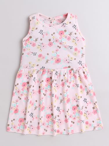 Image of EIO Baby Girls Cotton Mini Length Frock Dress Combo Pack (9 Months-12 Months, Sleevless Frock Set 3)Multicolor