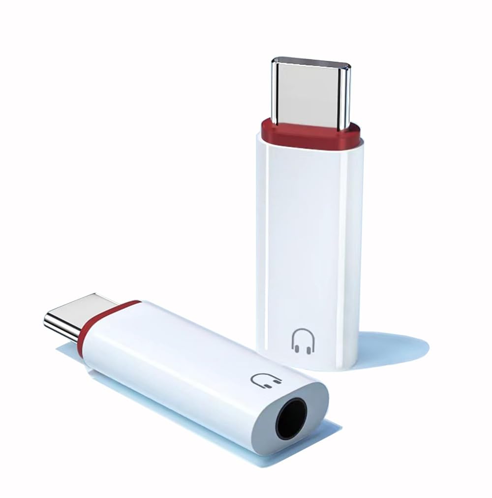 Azonee USB Type C to 3.5mm Female Headphone Jack Adapter, 2 Pack USB C to Aux Audio Dongle Compatible with Samsung Galaxy S22 S21 S20 S10 S9 Plus/Ultra, Note 20 10, Pixel, MacBook, iPad Pro