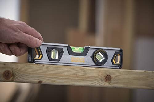Stanley XTHT0-42495"Torpedo Pro" Aluminium Spirit Level, Black, 23 cm