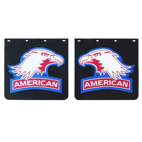 FUTAIHE Mud Flaps for Semi Trucks American Eagle PVC Tractor Trailer Heavy Duty Rubber Mudflaps Splash Guard, 24 x 24Inch, 2PCS by FUTAIHE - Used condition - US$34.51