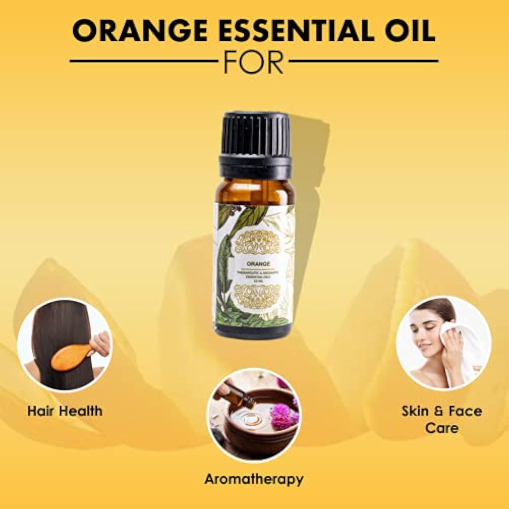 BUY Orange Essential Oil, Natural for Skin & Massage