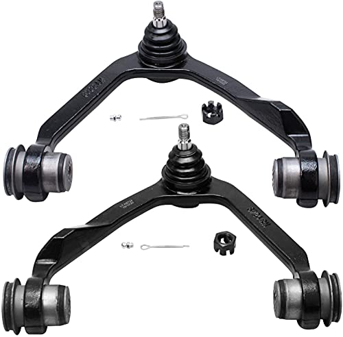 Image of Detroit Axle - 4WD Front Control Arms Kit for Ford F-150 Expedition F-250 Lincoln Navigator, 4 Upper & Lower Control Arms w /Ball Joints, 2 Sway Bars Replacement