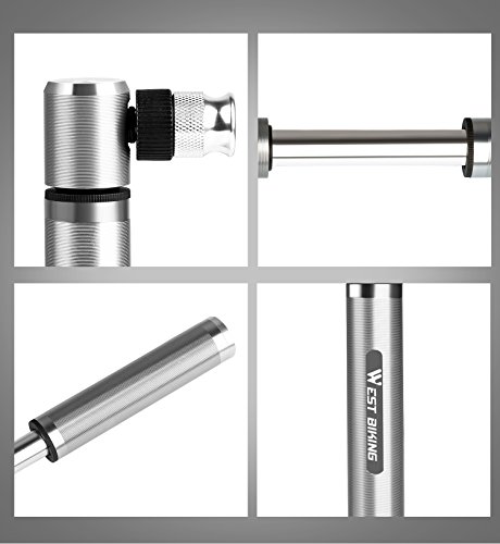 Mini Bike Pump - Fits Presta & Schrader- 160 Psi - Includes Mount Kit -Compact & Light - Bicycle Tire Pump For Road,Mountain And Bmx Bikes -2.9 Oz #TOP4