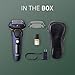 Panasonic ARC5 Electric Razor for Men with Pop-up Trimmer, Wet Dry 5-Blade Electric Shaver with Intelligent Shave Sensor and 16D Flexible Pivoting Head - ES-ALV6HA (Navy)