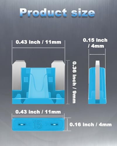 Riseuvo 140pcs Low Profile Mini Blade Fuses - Car Automotive Low Profile Fuses with Puller Tool (2 3 5 7.5 10 15 20 25 30 35 AMP)