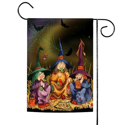 Toland Home Garden 12x18 Inch Double Sided Garden Flag Halloween Flag, Candy Coven Fall Halloween Garden Flag House Flag For Outdoor Yard Decoration
