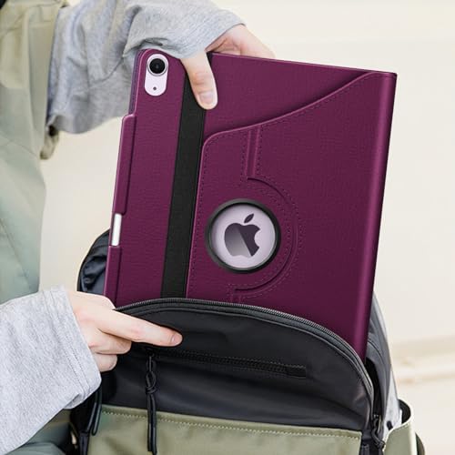 Fintie Rotating Case for iPad Air 13-inch M4/M3/M2 (2026/2025/2024) - 360 Degree Swiveling Protective Stand Cover with Pencil Holder, Auto Wake/Sleep, Purple by FINTIE - Image 9