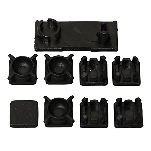 Timorn HDD Giratorio de la Puerta de plástico Tornillo pie Pad Pad Kit para PS3 Slim Consola (1 Set)