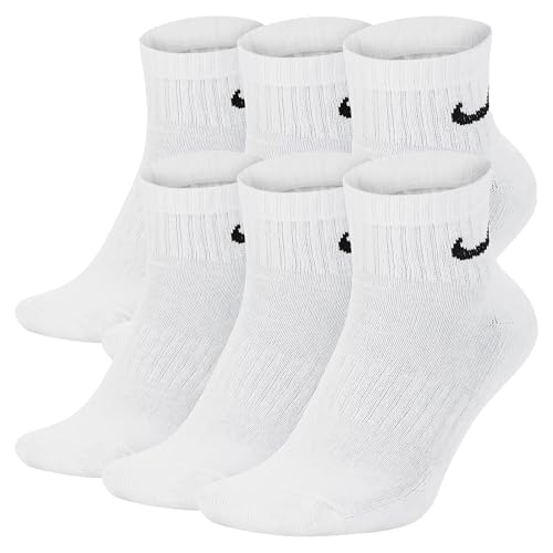 NIKE 6 X Sport Freizeit Socken Strümpfe 2X3er Pack SX7667 Farbe:Weiß Größe:XL = 46-50
