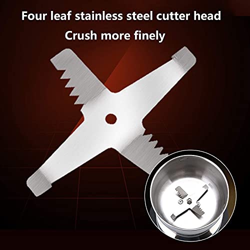 ywewsq Molinillo de café eléctrico, Molinillo de nueces de Granos de café de 550 W con Cuchillas de Acero Inoxidable… - Imagen 7