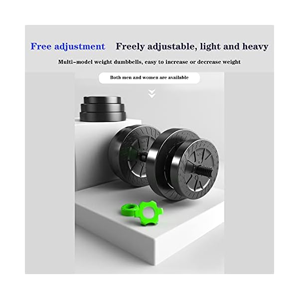 Bobway 88Lbs/40KG Adjustable Dumbbells Set, Free Weights Dumbbells Set with Connecting Rod Barbell Weight Set for Men & Women Home Gym Exercise & Fitness