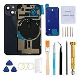 Perzework Rear Back Glass Replacement for iPhone 14 6.1-inches with Reparing Toolkit and All Necessary Parts (Midnight Black)