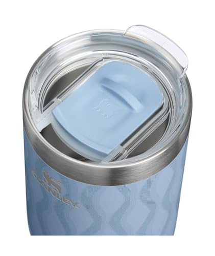 Image of STANLEY Everyday Camp Cup 12 oz | Drink Through Lid | Cup for Coffee, Tea and Drinks | Insulated Stainless Steel | BPA-Free | Slate Blue Drift