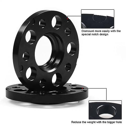 Espaciadores de rueda centrados de 15 mm y 5x112 mm para Audi RS5 RS7 acabado premium 2