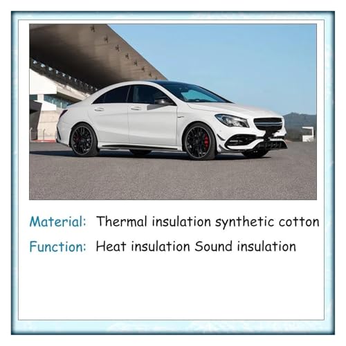 Coussin isolant capot Mercedes CLA C117 stoppe chaleur bruit tapis coton - 2