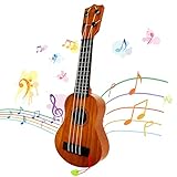 Kids Toy Ukulele Guitar,Classical 17inch 4 String Mini Children Guitar with Pick,Educational Musical Instrument Toy for Toddlers and Preschoolers