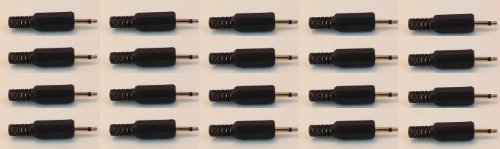 2.5mm MONO SUB-MINI PLUG HANDLE PLASTIC GRIP WITH STRAIN RELIEF (20 PACK)