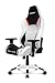 Akracing Arctica Premium Gamer Fauteuil, Faux Cuir, Blanc, 53 x 55 x 129 cm