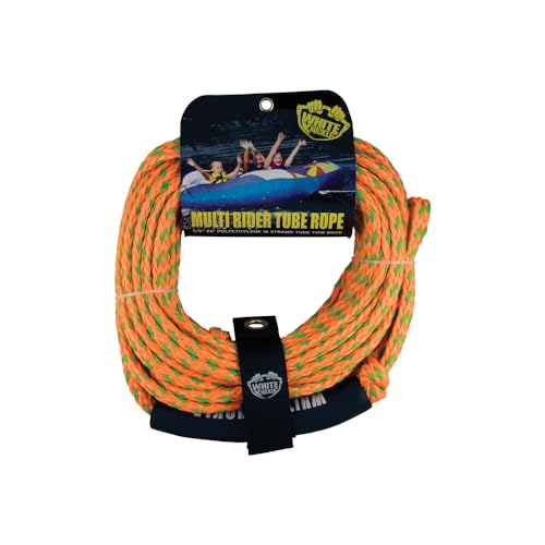 White Knuckle Multi-Rider Tube Rope, Accommodates 2+ Riders, 5/8\" x 60ft, 4100lbs Breaking Capacity