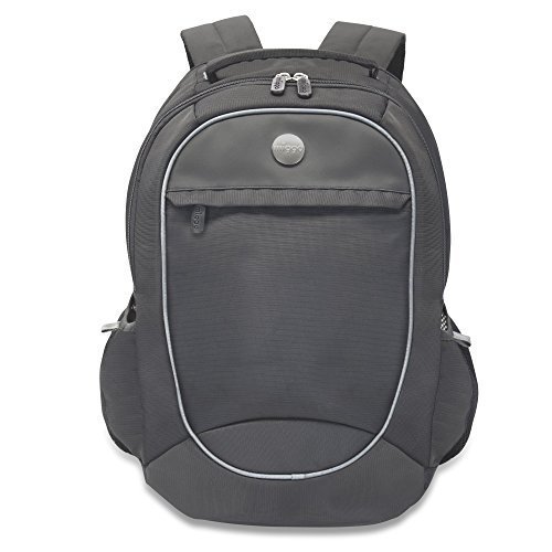MIGGO STYLE COLLINS PRO Backpack, Polyester, Black, Fits up to 16-inch Laptop