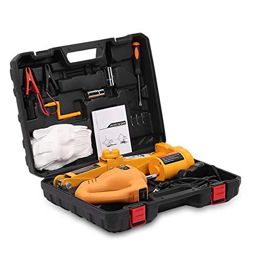 Preisvergleich Produktbild 12 V Auto Elektrische Hydraulische Wagenheber Hebe Set Schlagschrauber Werkzeug Eingebauter Blitz LED-Licht für Notfall Reifen Reparatur
