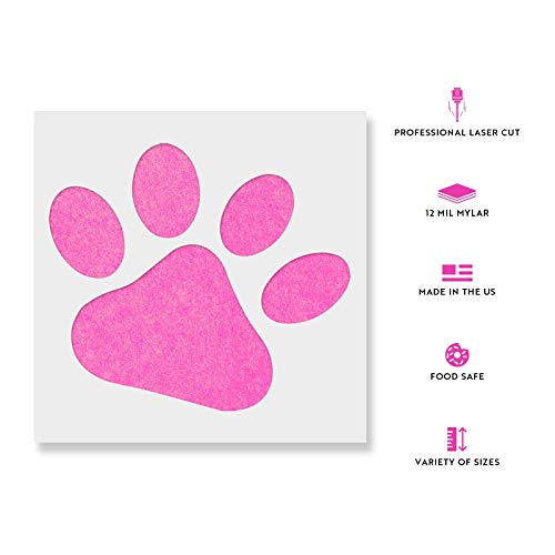 Dog Paw Stencil - Reusable Stencils For Painting - Mylar Stencil For Crafts And Decorations #TOP1