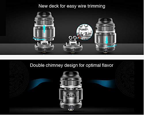 E-Cigarette-GeekVape-Zeus-X-RTA-2ml-25mm-Diameter-for-SingleDual-Coil-Building-Adopting-Improved-top-Airflow-DesignNo-Tobacco-No-Nicotine-Black