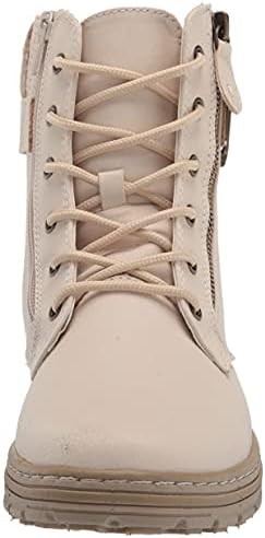 CLIFFS BY WHITE MOUNTAIN Shoes Kelsie Women's Lace-up Hiker Style Bootie, Winter White/Burnished/Fab, 9 M | Image 1