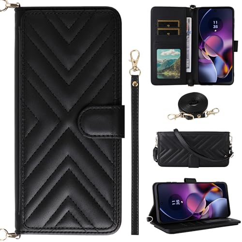 Étui portefeuille Nokia HMD Pulse / Pulse+ / Pulse Pro en cuir noir avec 6 fentes pour cartes BAILI