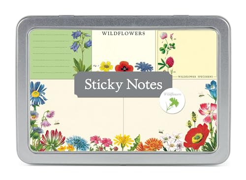 Notes adhésives Wildflowers Cavallini & Co. bloc de papeterie fleurie