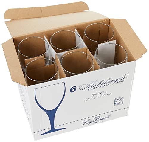 Luigi Bormioli RBLK701 Michelangelo Red Wine Glasses 7.75oz / 225ml - Set of 6 | Glassware, Red Wine Goblets - Image 3