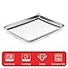 Stainless Steel Baking Sheet Cookie Tray, Cookie Sheet for Toaster Oven Baking Pan Tray, Jelly Roll Pan Size 16 x 12 x 1 Inch Easy Clean & Non-stick & Non-toxic & Dishwasher Safe
