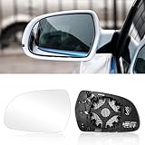 Altsbaos 1 PCS Cristal Espejo Retrovisor Izquierdo Compatible con Audi A3 A4 A5 Calefactable Retrovisor A3 8P1/Cabriolet 8P7/Sportback 8PA,A4 8K2 B8/Avant 8K5 B8,A5 8T3/Cabriolet 8F7/8TA-（Model B)