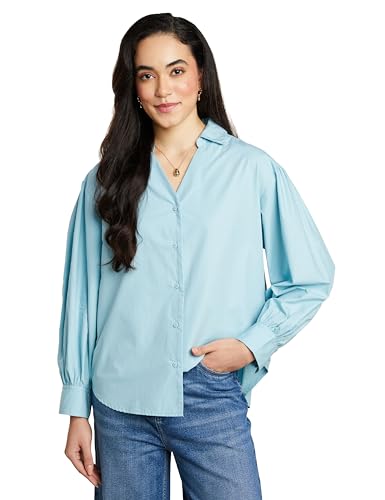 Image of Symbol Premium Women's Oversized Smart Casual Cotton Shirt (Available in Plus Sizes)