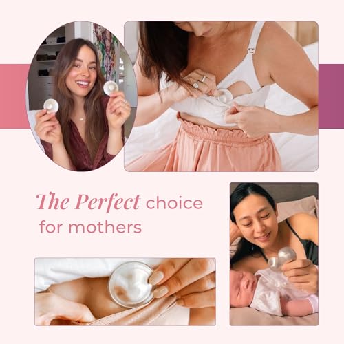 image for SILVERETTE® The Original Silver Nursing Cups, Nipple Covers for Breas