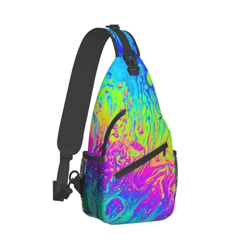 Trippy Psychedelic Aesthetic Art Crossbody Backpack Chest Bag For Men Women Large Capacity Shoulder Sling Bag Cycling Travel Daypack2