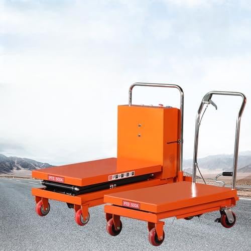 Hydrauliczny wózek podnośnikowy 330 LBS Capaci28 x 45,7 cm stół podnoszący z 4 kółkami, ręczny podnośnik do transportu materiałów i transportu