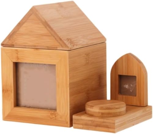 ペット火葬用骨壺 ペット 仏壇 メモリアルボックス 木製ペット骨壷収納 犬 猫ペット メモリアル 手元供養 パーソナライズ遺灰用骨壺 ペットメモリアル記念品 ペンダント ペット供養 犬、猫、ウサギ、ハムスターに適しています (小さな組み合わせ)