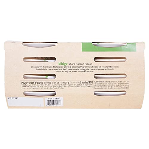 bibigo Restaurant-Style Cooked Sticky White Rice, 8 - 7.4-ounce Bowls