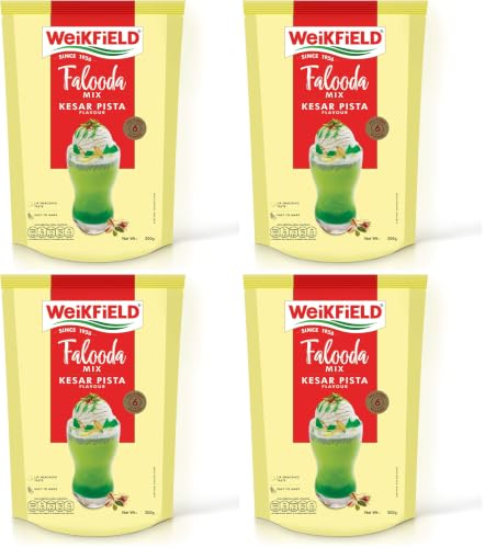 Image of Weikfield Kesar Pista Falooda Mix, 200 g (Pack of 4)