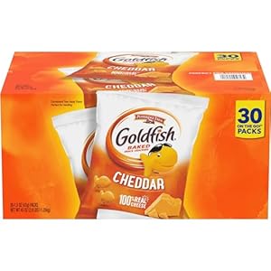 Pepperidge Farm Goldfish Cheddar Crackers, 1.5 oz. Snack Packs, 30 Count