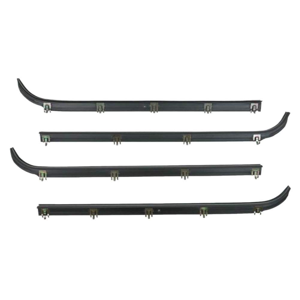 Equuqhrhh Onecolor 6 Piece Window Sweep Run Channel Weatherstrip Set Compatible With Ford F150 F250 F350 Pickup