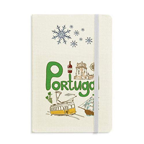 Carnet épais Portugal flocon de neige en papier premium de haute qualité