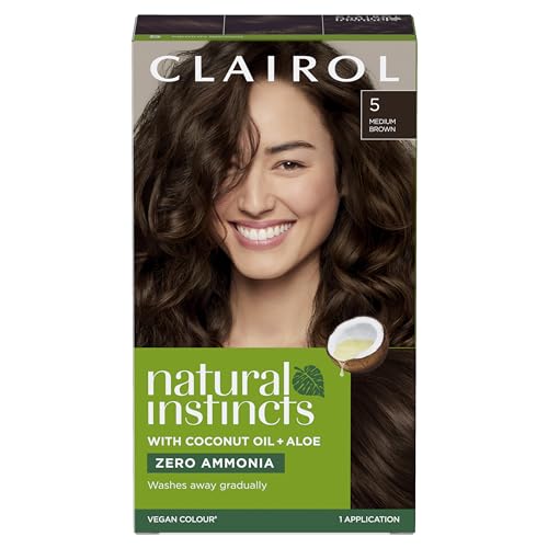 Clairol Natural Instincts Semi-Permanent No Ammonia Hair Dye 5 Medium Brown