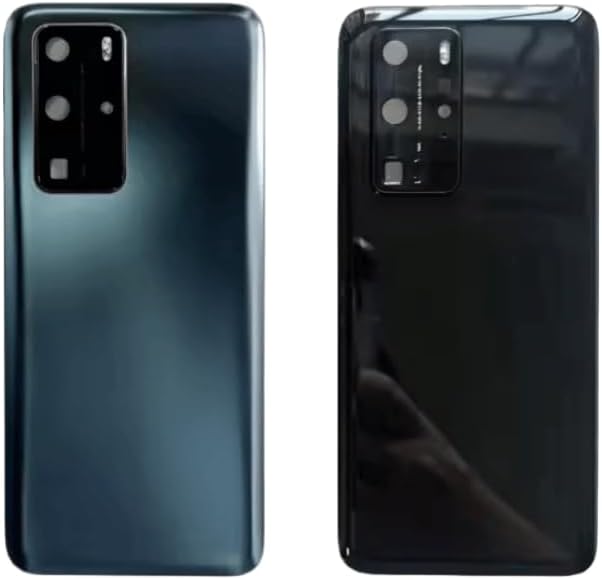 YOOOKOOO Compatible Rear Back Cover for Huawei P40 Pro – Battery Door Housing Replacement Part (Gold with Lens)