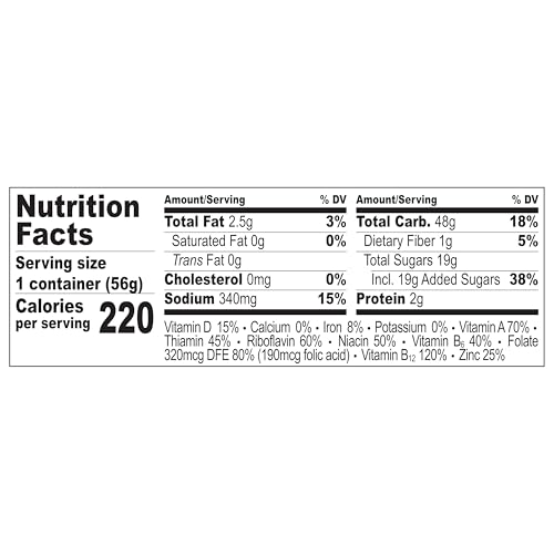 Image of Post Cinnamon PEBBLES Breakfast Cereal, Gluten Free, 2 oz Cup, 12 Pack | Sweetened Puffed Rice With Crunchy Texture And Bold Flavor, Delivering A Flavorful Bite In Every Spoonful