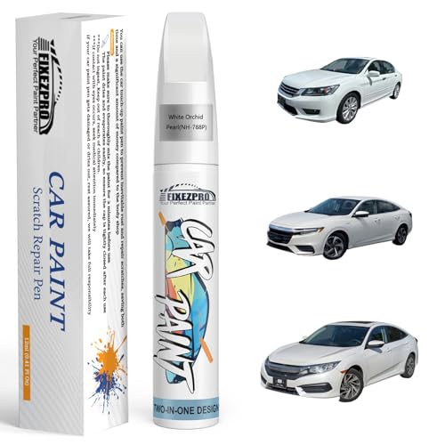 Image of NH-788P White Orchid Pearl Car Touch Up Paint for Honda, Color Match Auto Paint Repair Pen,Professional Car Scratch Repair Remover Pen Quick Drying, Easy to Use